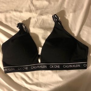 calvin klein one lightly lined triangle bralette